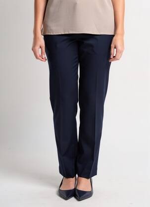 Pantalon slim talie elastică mărime normală albastru FINNKARELIA femeie
