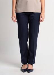 Pantalon slim talie elastică mărime normală albastru FINNKARELIA femeie