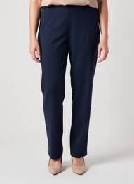 Pantalon slim talie elastică talie înaltă albastru FRANK WALDER femeie