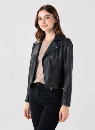 Jachete casual guler tip costum negru SOYACONCEPT femeie