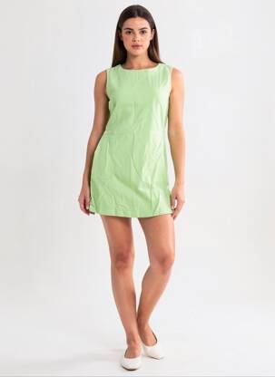 Rochie scurtă fără mâneci fără mâneci verde COUTURIST femeie