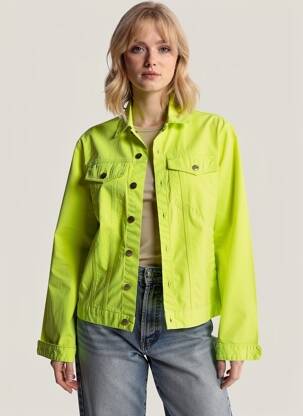 Jachete casual croială dreaptă verde COUTURIST femeie