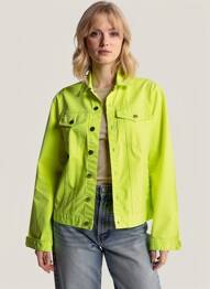 Jachete casual croială dreaptă verde COUTURIST femeie