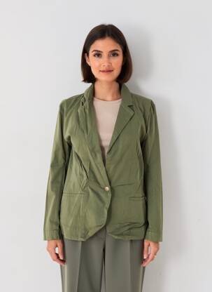 Sacou croială cambrată verde COUTURIST femeie