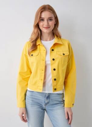 Jachete casual croială dreaptă portocaliu COUTURIST femeie