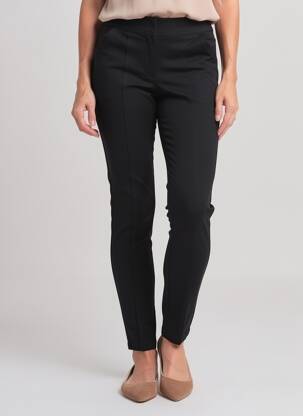 Pantalon slim talie elastică negru BROADWAY femeie