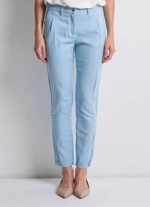 Pantalon slim țesătură poplin mărime normală albastru COUTURIST femeie