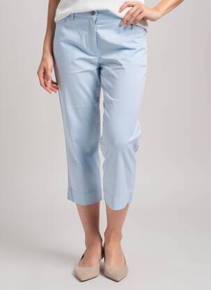 Pantalon trei sferturi talie elastică mărime normală albastru COUTURIST femeie