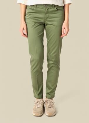 Pantalon slim buzunare verde închis COUTURIST femeie