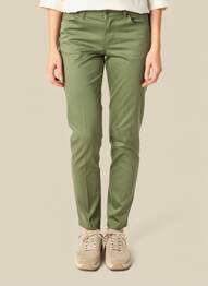 Pantalon slim buzunare verde închis COUTURIST femeie
