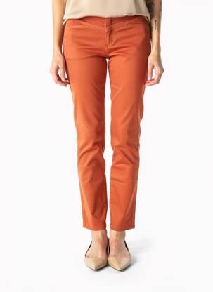 Pantalon slim elasticitate mărime normală portocalie COUTURIST femeie