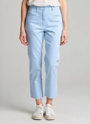 Pantalon 7/8 țesătură poplin mărime normală albastru COUTURIST femeie