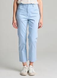 Pantalon 7/8 țesătură poplin mărime normală albastru COUTURIST femeie