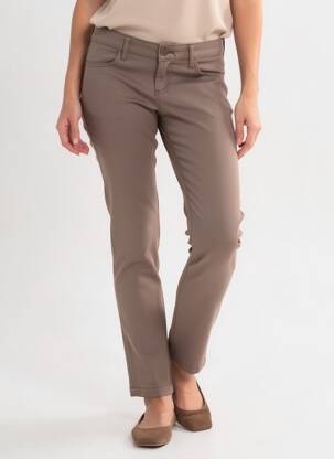 Pantalon slim buzunare maro COUTURIST femeie