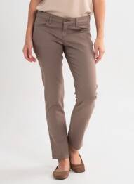 Pantalon slim buzunare maro COUTURIST femeie