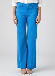 Pantalon evazat croială evazată albastru COUTURIST femeie