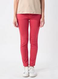 Pantalon slim buzunare roșu COUTURIST femeie