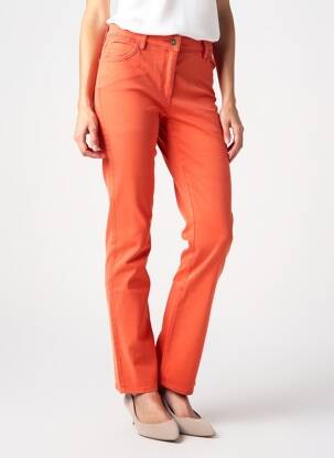 Pantalon slim buzunare portocalie COUTURIST femeie