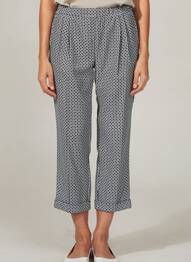 Pantalon 7/8 talie elastică mărime normală negru ESCORPION femeie