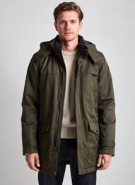 Parka glugă detașabilă cu glugă verde HAFNIUM bărbat