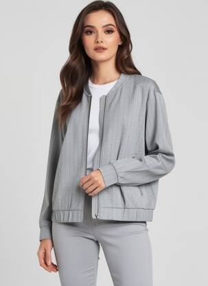 Jachete casual buzunare gri SOYANG femeie