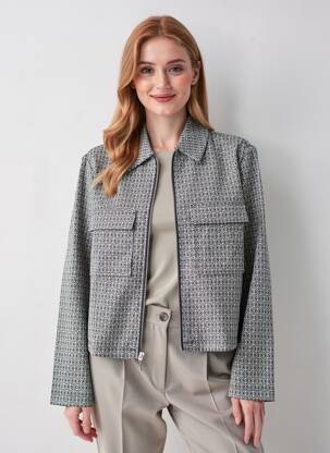 Jachete casual buzunare albastru TOM TAILOR femeie