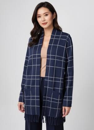 Vestă cu mâneci lungi mâneci lungi albastru OLSEN femeie