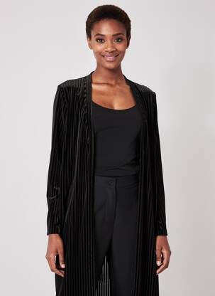 Vestă cu mâneci lungi elasticitate negru ADIA femeie