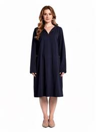 Rochie midi mâneci lungi mâneci lungi albastru AGATHE & LOUISE femeie