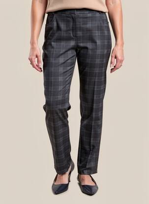 Pantalon slim talie elastică mărime normală gri GUY DUBOUIS femeie
