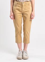 Pantalon trei sferturi elasticitate mărime normală bej IMPAQT femeie