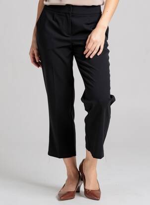 Pantalon 7/8 elasticitate mărime normală negru ATALAYE femeie
