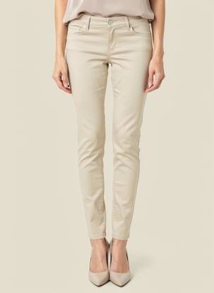 Pantalon slim talie joasă talie joasă bej SALSA femeie