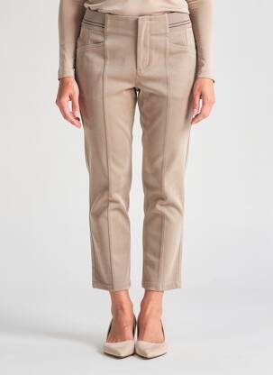 Pantalon 7/8 elasticitate mărime normală maro STREET ONE femeie