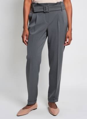 Pantalon slim talie joasă talie joasă gri GEISHA femeie
