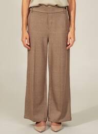 Pantalon larg buzunare mărime normală maro STREET ONE femeie