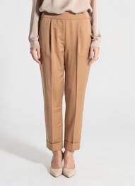 Pantalon drept elasticitate mărime normală bej GEISHA femeie