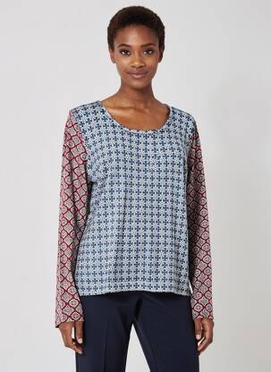 Pulover elasticitate mâneci lungi albastru ESCORPION femeie