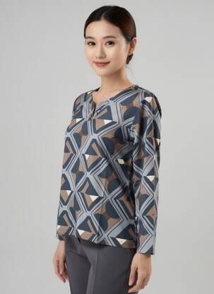 Tricou mâneci lungi mâneci lungi gri GUITARE femeie