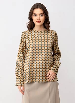 Tricou mâneci lungi mâneci lungi bej GUITARE femeie