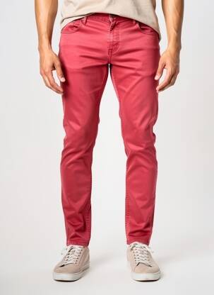 Pantalon slim țesătură poplin mărime normală roșu ATELIER GARDEUR bărbat