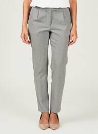 Pantalon slim talie elastică mărime normală negru KOKOMARINA femeie