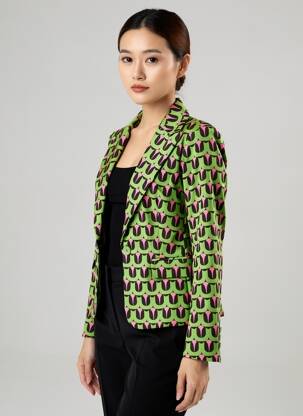 Sacou buzunare verde ALESIA femeie