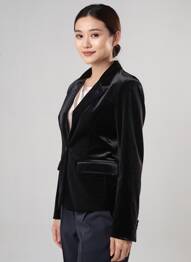 Sacou buzunare negru MOLLY BRACKEN femeie