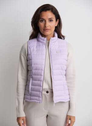 Geacă matlasată buzunare fără glugă violet MISE AU GREEN femeie