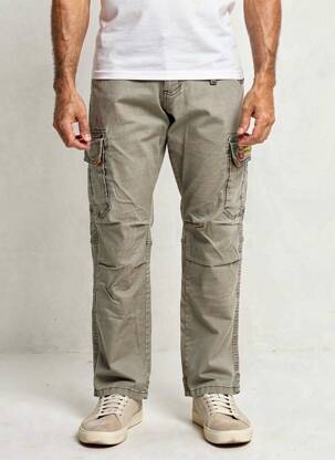 Pantalon cargo subțire mărime normală gri TIMEZONE bărbat