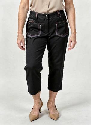 Pantalon 7/8 elasticitate mărime normală negru JAC JAC femeie
