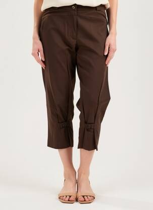 Pantalon trei sferturi elasticitate mărime normală maro TERRAMODA femeie