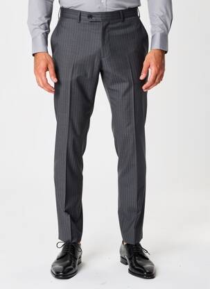 Pantalon slim talie cu cleme mărime normală negru PRE END bărbat