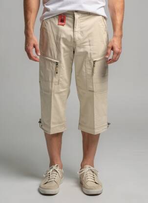 Pantalon trei sferturi talie elastică mărime normală bej PETER COFOX bărbat